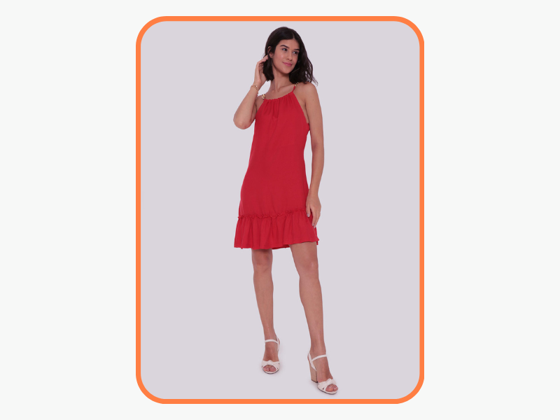 Vestido vermelho curto