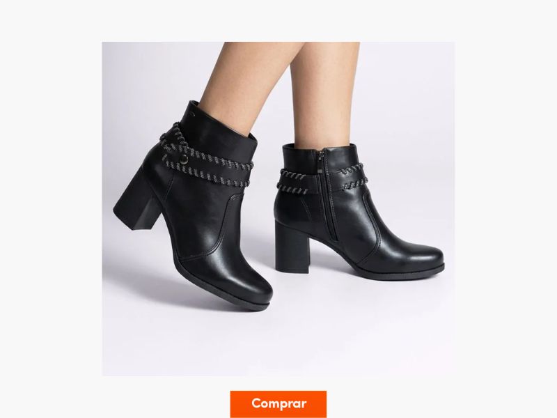 bota feminina cano curto