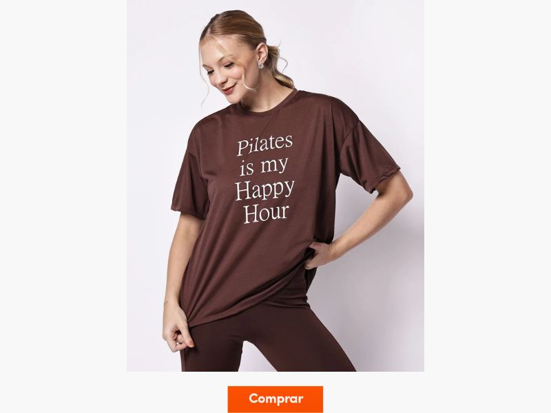 camiseta de academia feminina