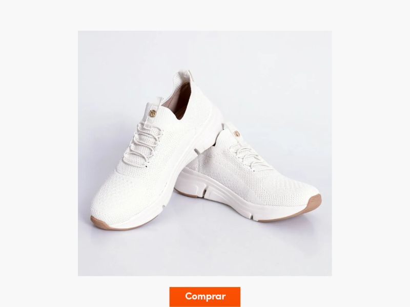 tênis casual confortável feminino