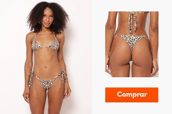 calcinha de biquini de oncinha fio dental