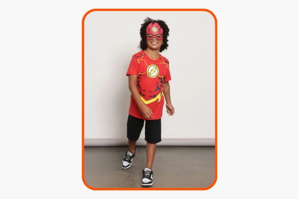 fantasia infantil com mascara