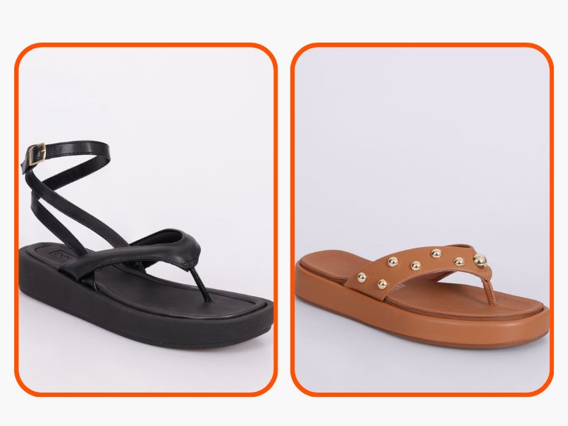sandália de dedo da moda