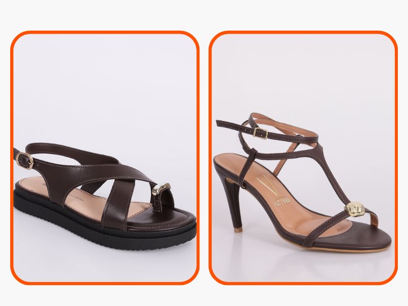 sandália minimalista da moda