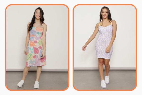 vestido juvenil floral