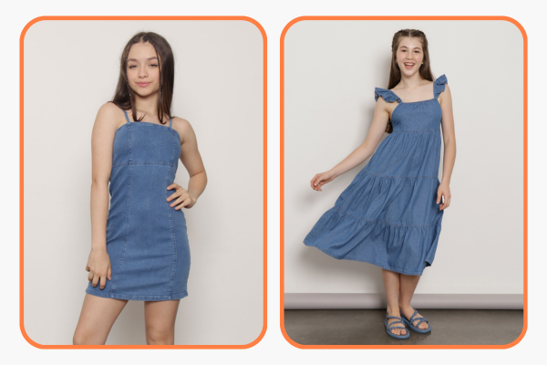vestido juvenil jeans