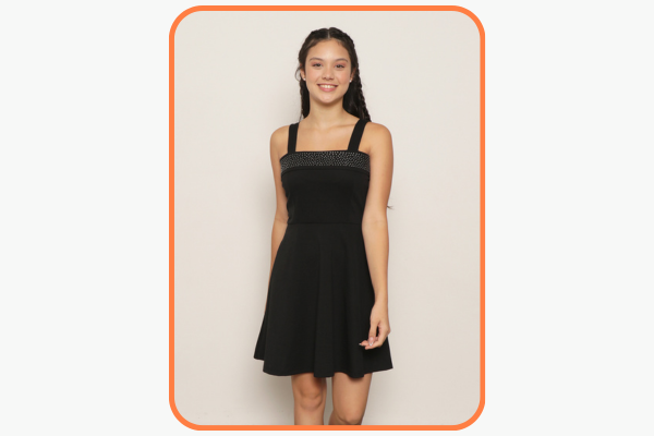 vestido juvenil rodado