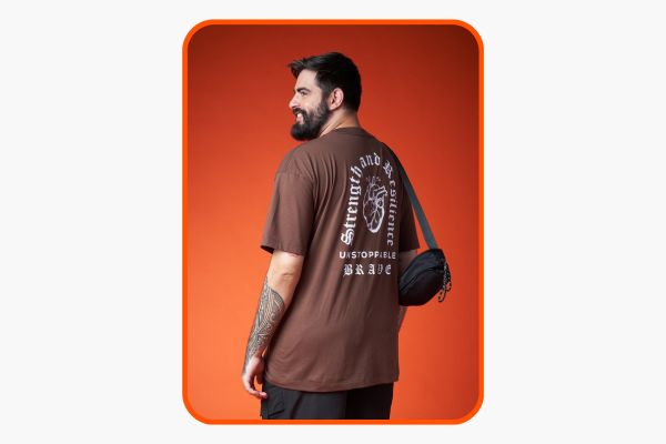 camiseta masculina estampada