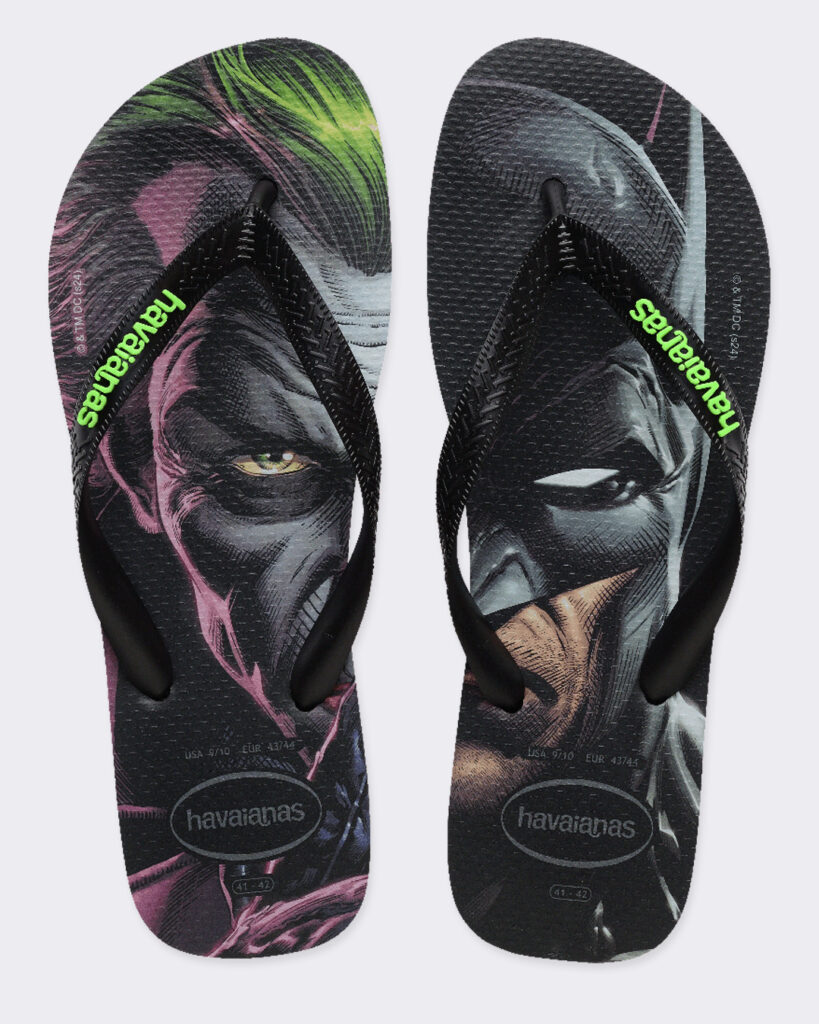 chinelo batman e coringa