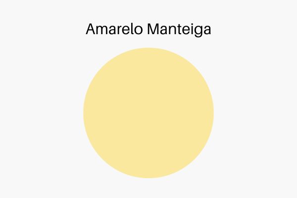 Cor amarelo manteiga