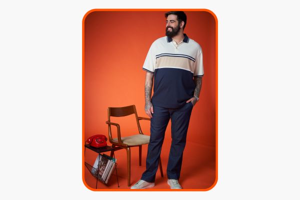 roupa masculina plus size para trabalho