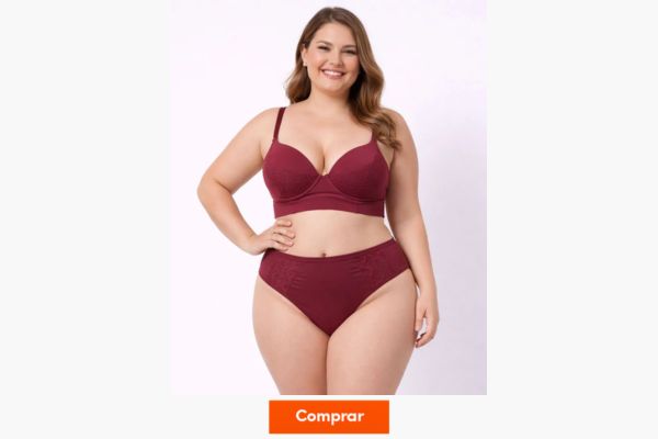 Lingerie de renda plus size Torra