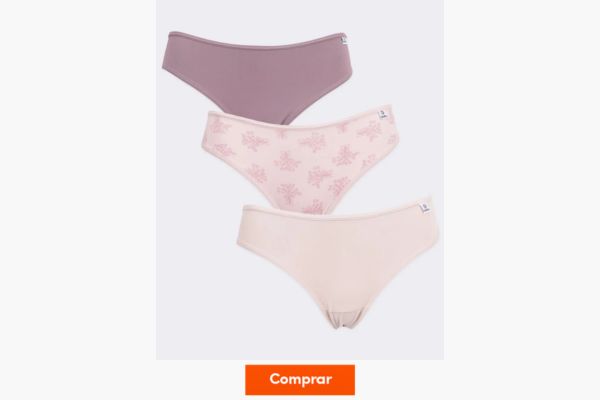 kit de calcinhas confortáveis DelRio