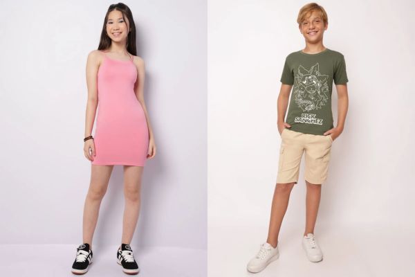 roupa juvenil para o verão