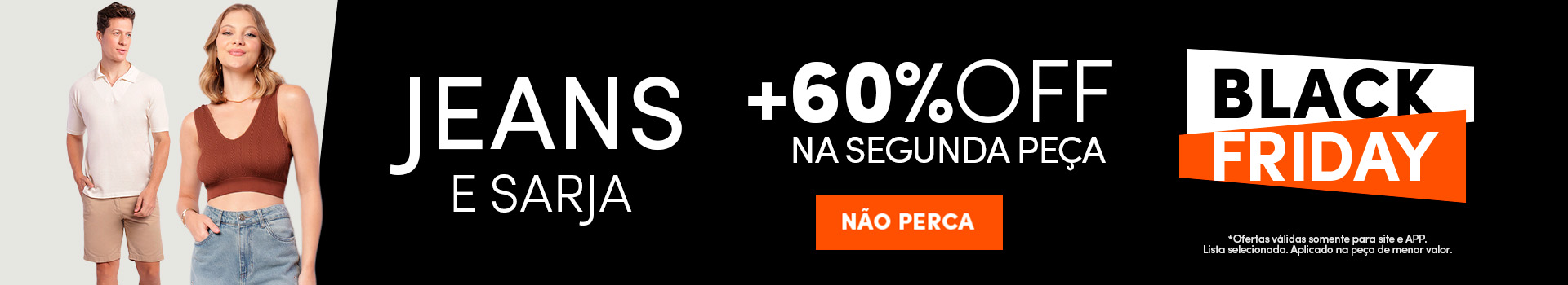 calça jeans na black friday