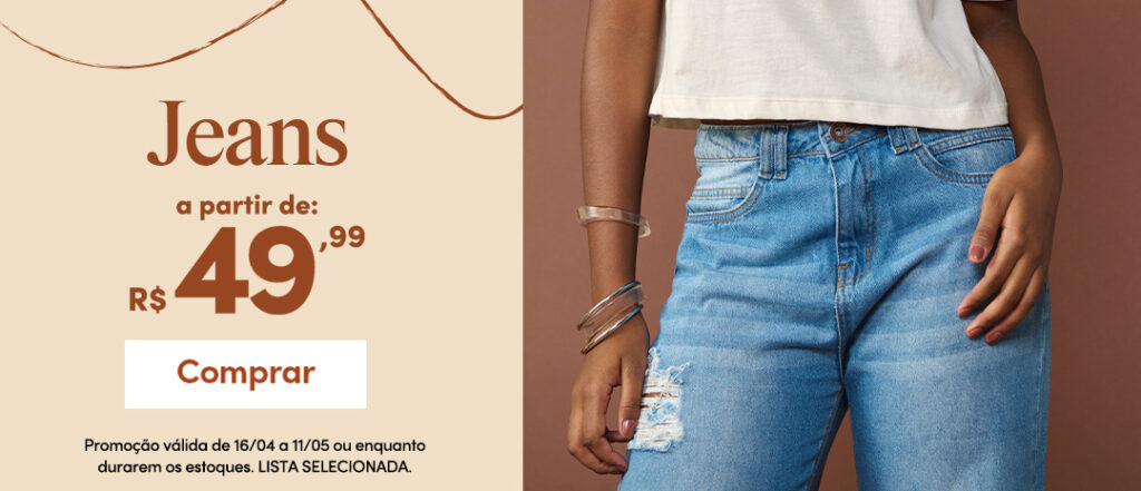 promoção de jeans