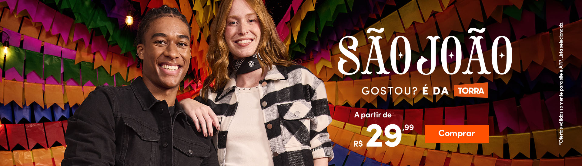 banner comercial comprar roupa de são joão