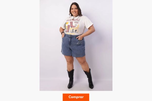 look são joão plus size com jeans