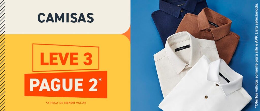 camisa social em oferta