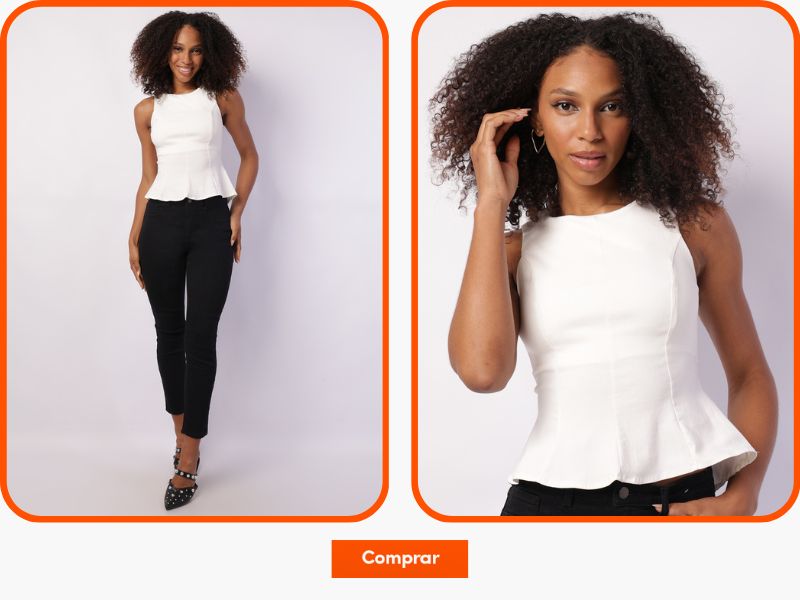 Blusa feminina com peplum