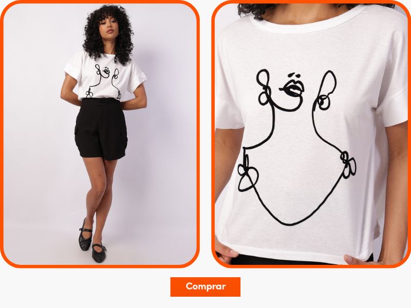 blusa feminina de algodão