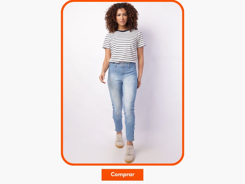 blusa listrada feminina