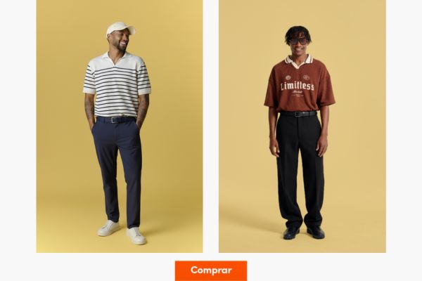 polo por dentro da calça estilo moderno