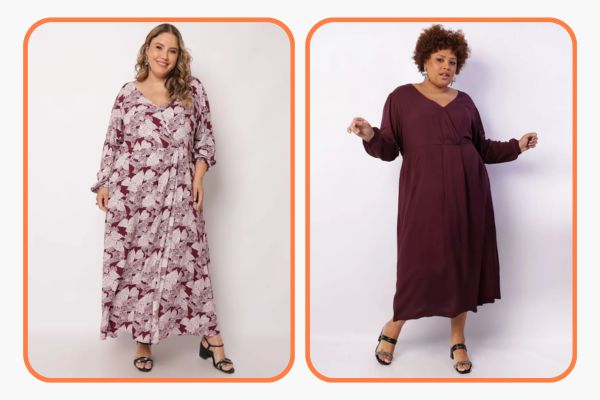 vestido modesto plus size para fim de ano