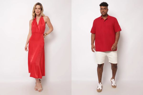cor do ano Numerologia: look vermelho