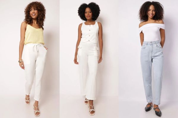 calça feminina para look de ano novo