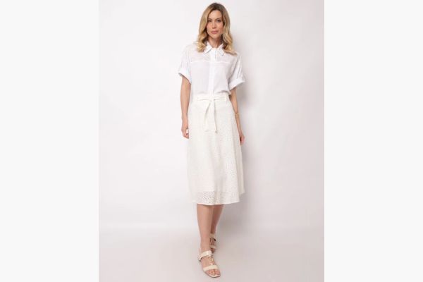 saia midi para look de ano novo na igreja