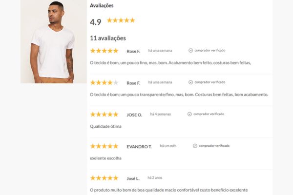camiseta básica masculina barata e com boas avaliações
