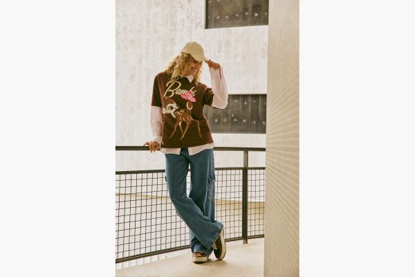 look de meia estação com sobreposição