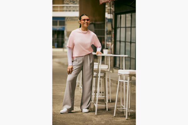 tênis look de meia estação