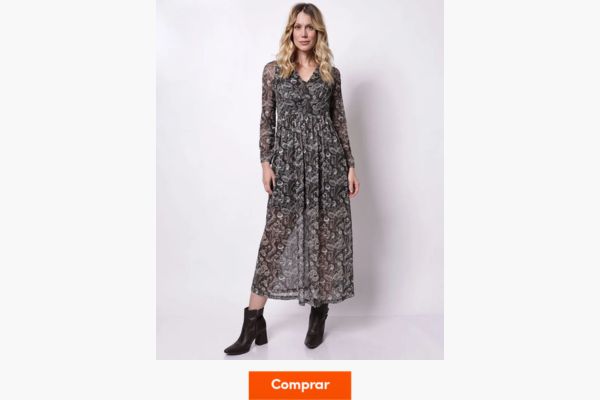 vestido boho chic