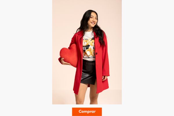 casaco feminino vermelho