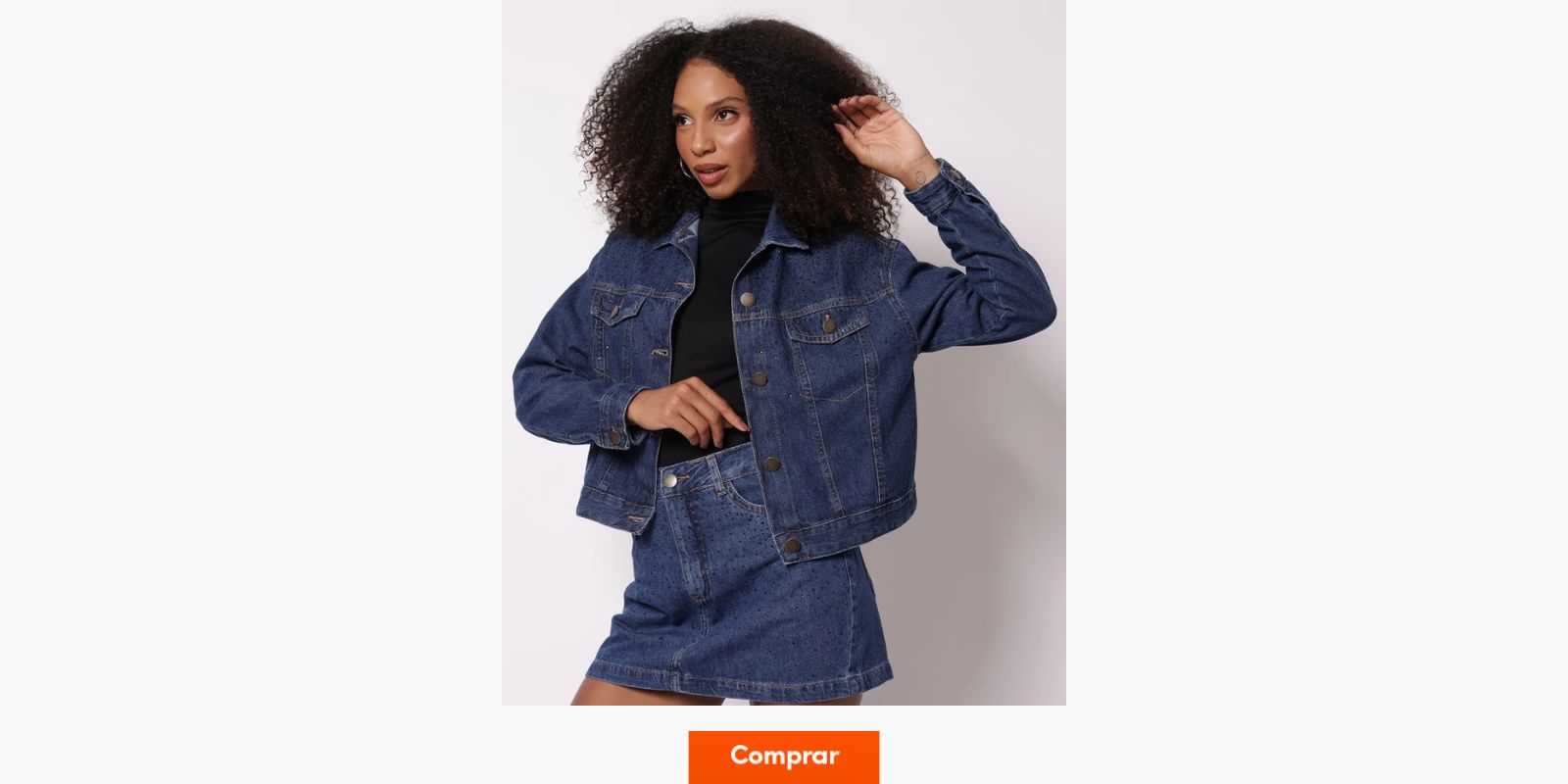 jaqueta trucker jeans feminina