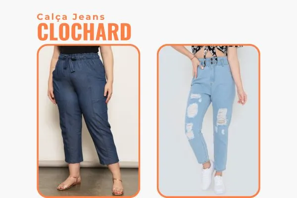 calça jeans clochard